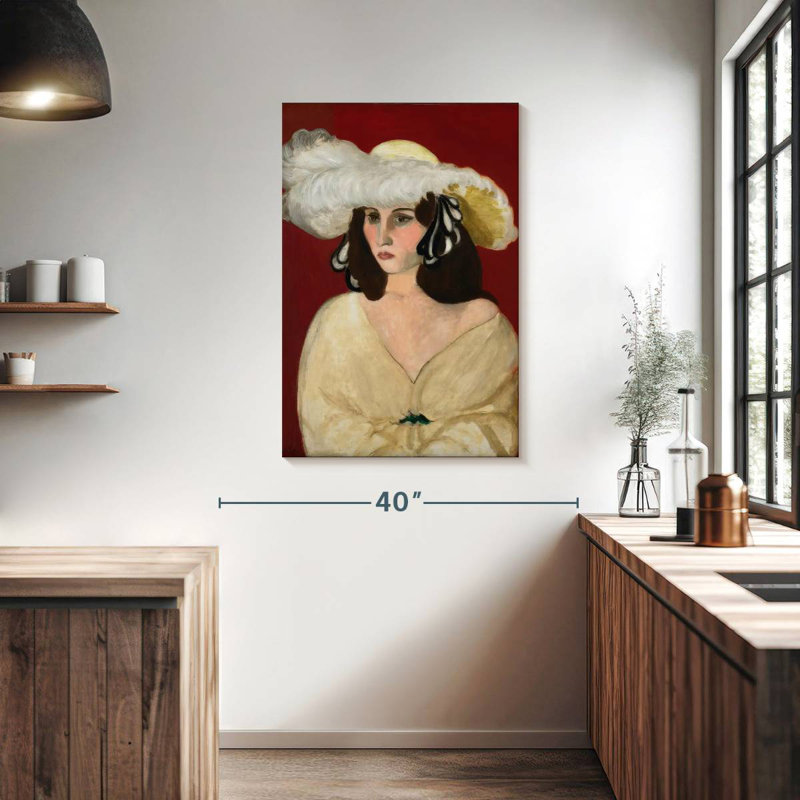 Plumes blanches Leisha, H 39 po x l 26 po