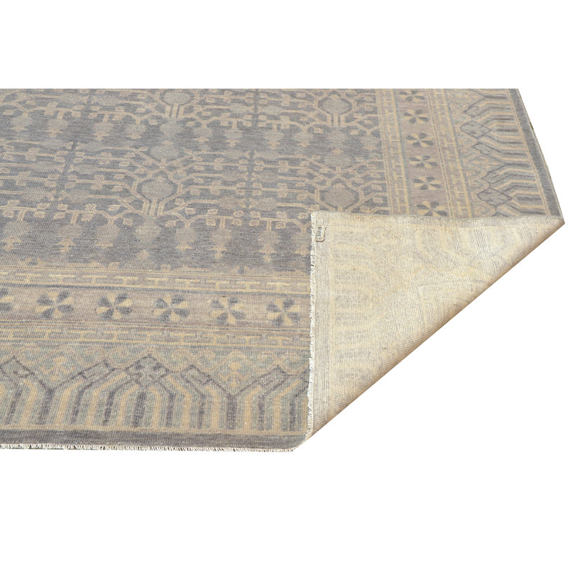 Hand Woven Wool Moroccan Area Rug, Rectangle 10' x 14'