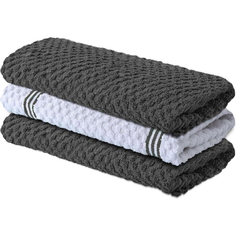Serviette de cuisine en coton, Gris