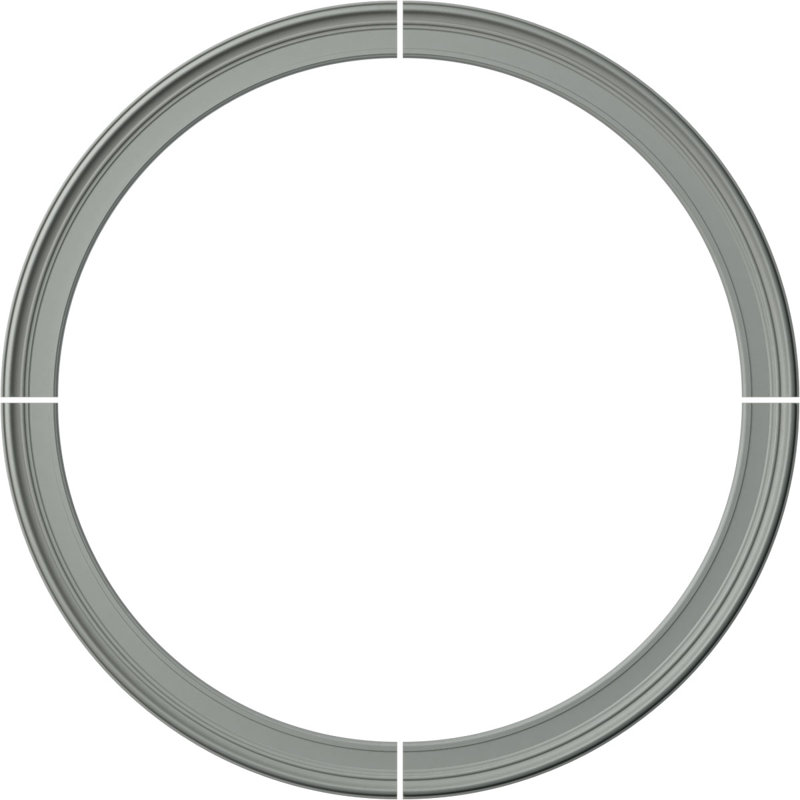 Ensemble d'anneaux de plafond 70 po x 70 1/2 po x P 61 3/8 po x l 5 po x P 1 5/8 po, Paquet de 4 (forme un cercle complet)