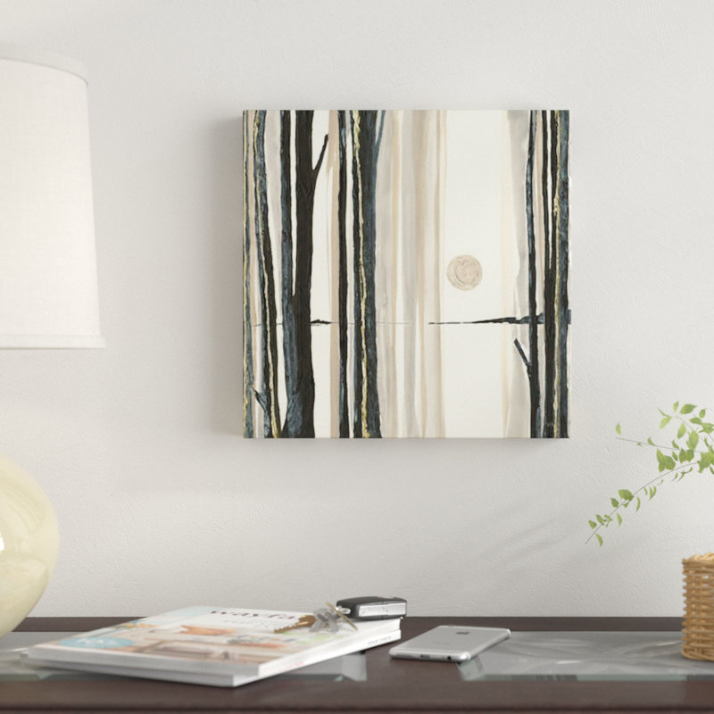 « through the trees iv », impression sur toile, H 37 po x l 37 po x P 1,5 po, Pas de tapis, Toile tendue