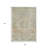 3' X 5' Tan And Beige Medallion Washable Indoor Outdoor Area Rug