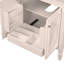 Meuble-lavabo de 30 po avec lavabo, deux portes avec tablette, charnières de porte à fermeture en douceur, style rétro-111123969