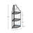 3-Tier Corner Open Shelf, Metal Shelf, Living Room Shelves, Metal Shelving, Metal Storage Shelves