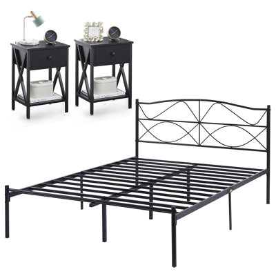 Kempst Steel Piece Bedroom Set