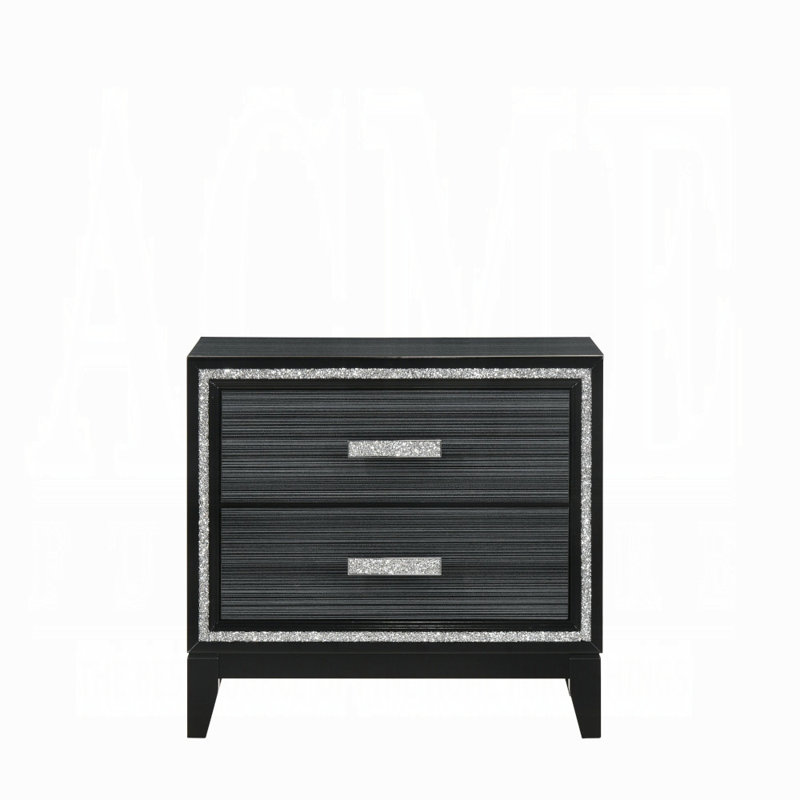Table de chevet Haiden, Noir