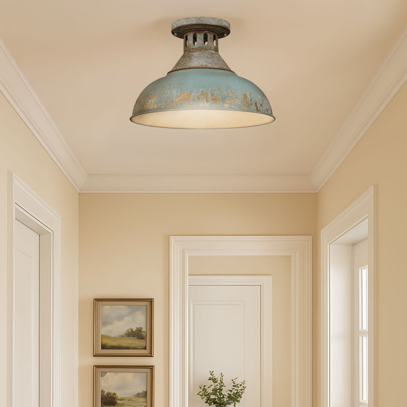 Mercado Semi Flush Mount, Blue
