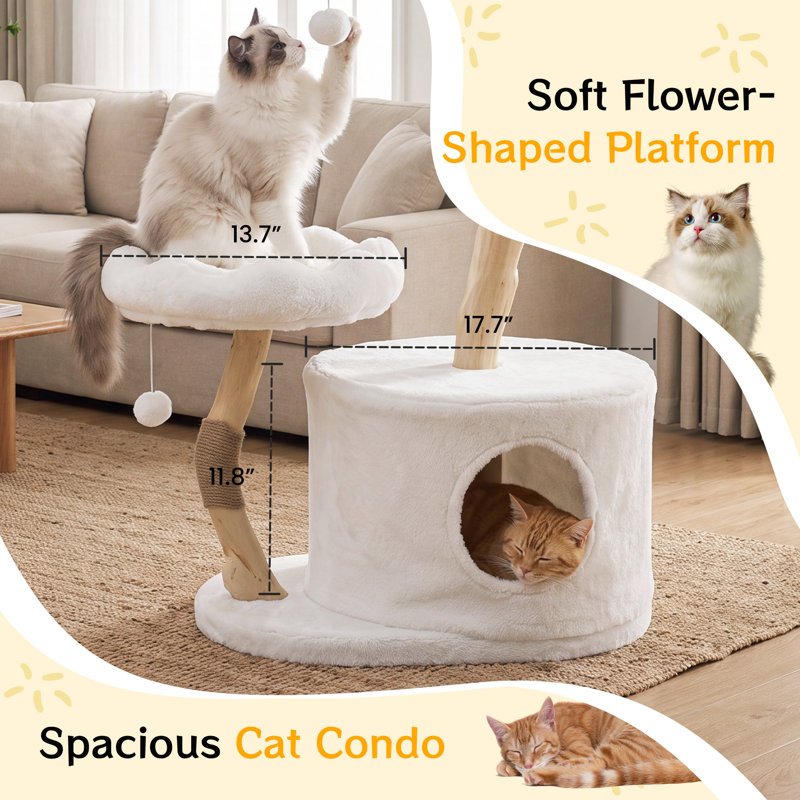Solid Wood Cat Tree, Wood