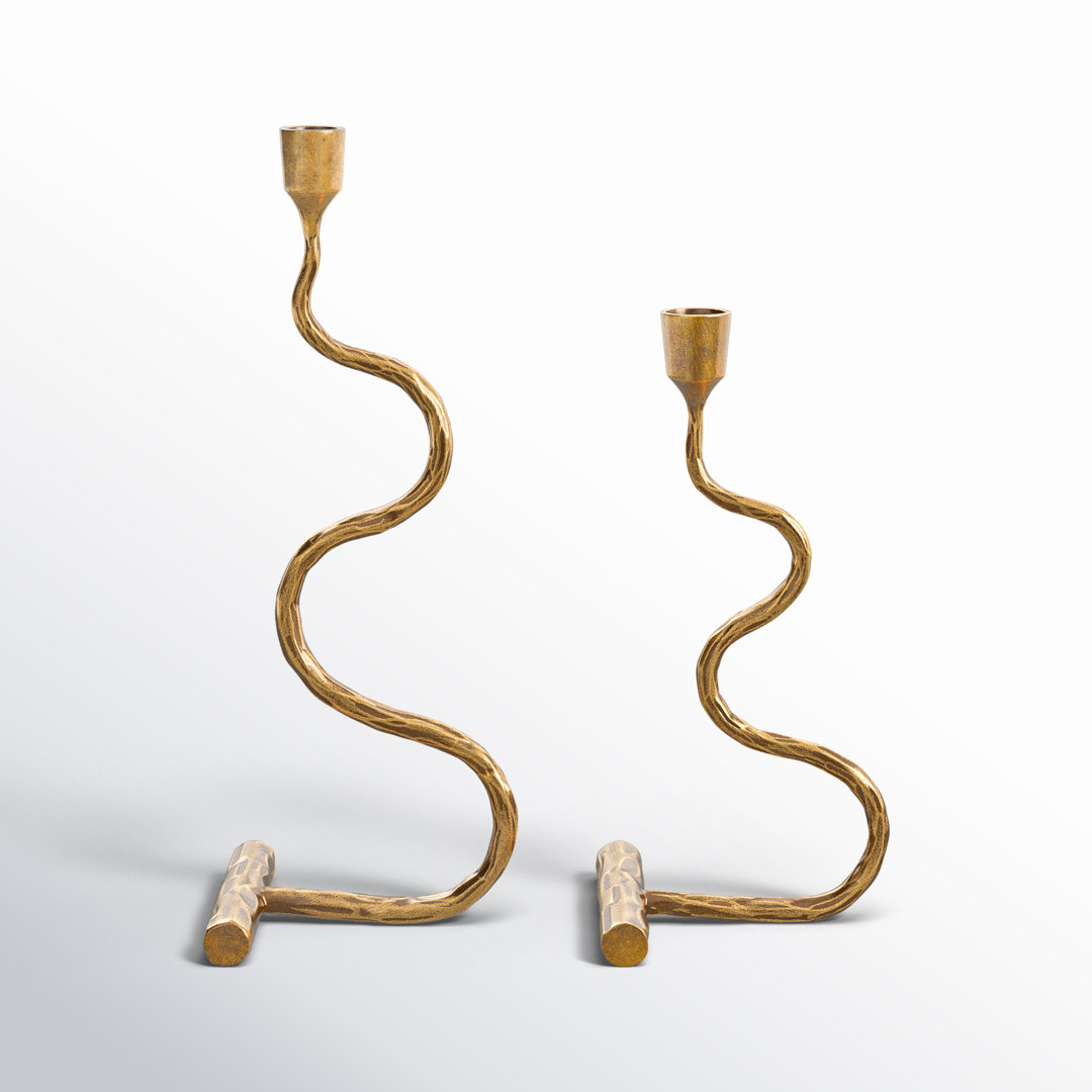 Alena Taper Candlestick Set Of 2 Joss & Main