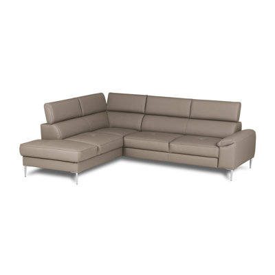 Camden Real Leather Corner Sofa with Pull-Out Bed, Storage & Adjustable Headrests