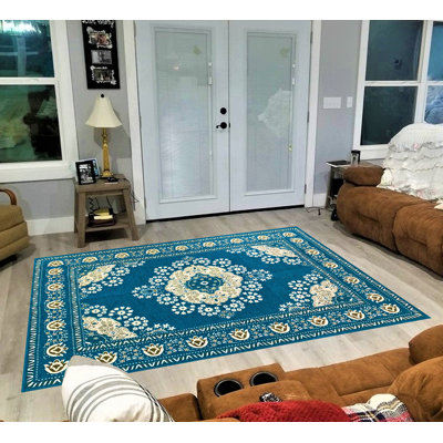 Grenier Damask 140cm X 200cm Area Rug