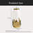 Ceramic Flower Vase,White And Gold Vase-1870895106