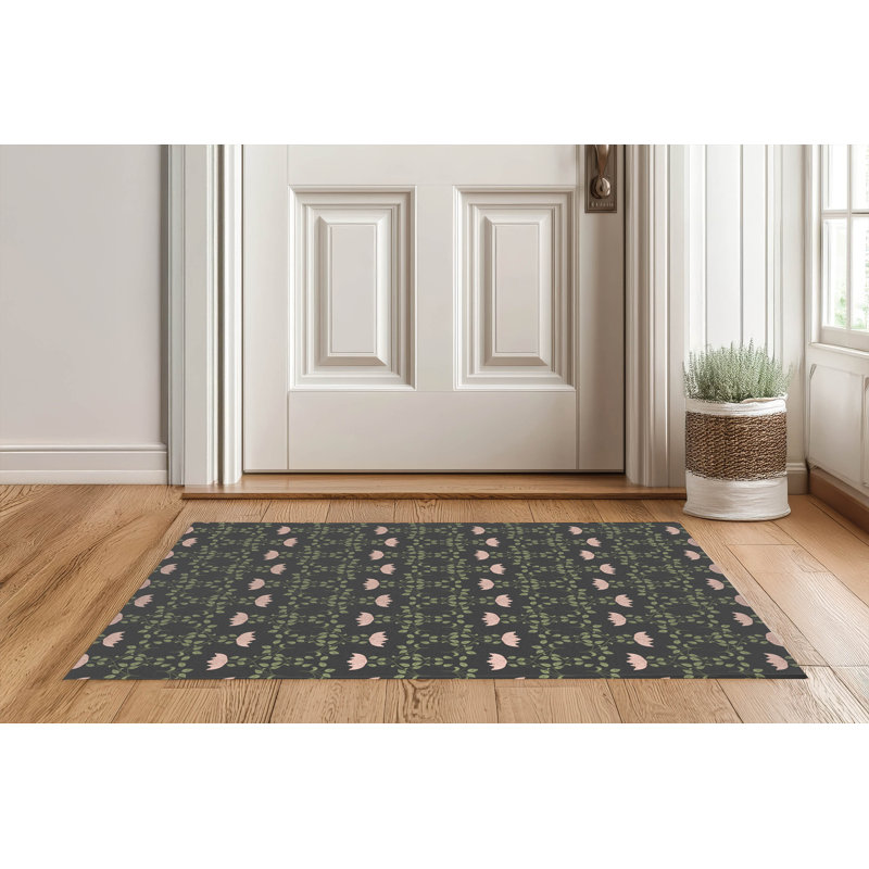 Paillasson Anjelica, Gris anthracite, L 36 po x L 60 po
