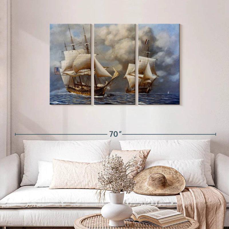 Mehar Naval Battle, 28" H x 45" W
