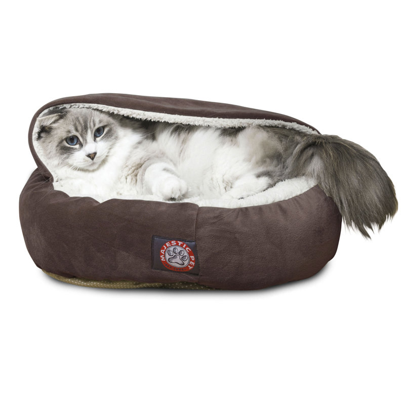 Lit pour chat rond/ovale, Chocolat