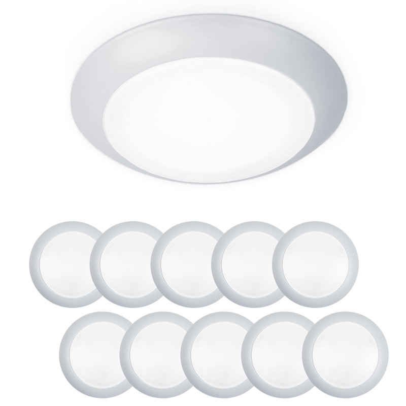 Plafonnier encastré à del simple 1 lumière Brookdene, H 1,13 po x l 5,9 po x P 5,9 po