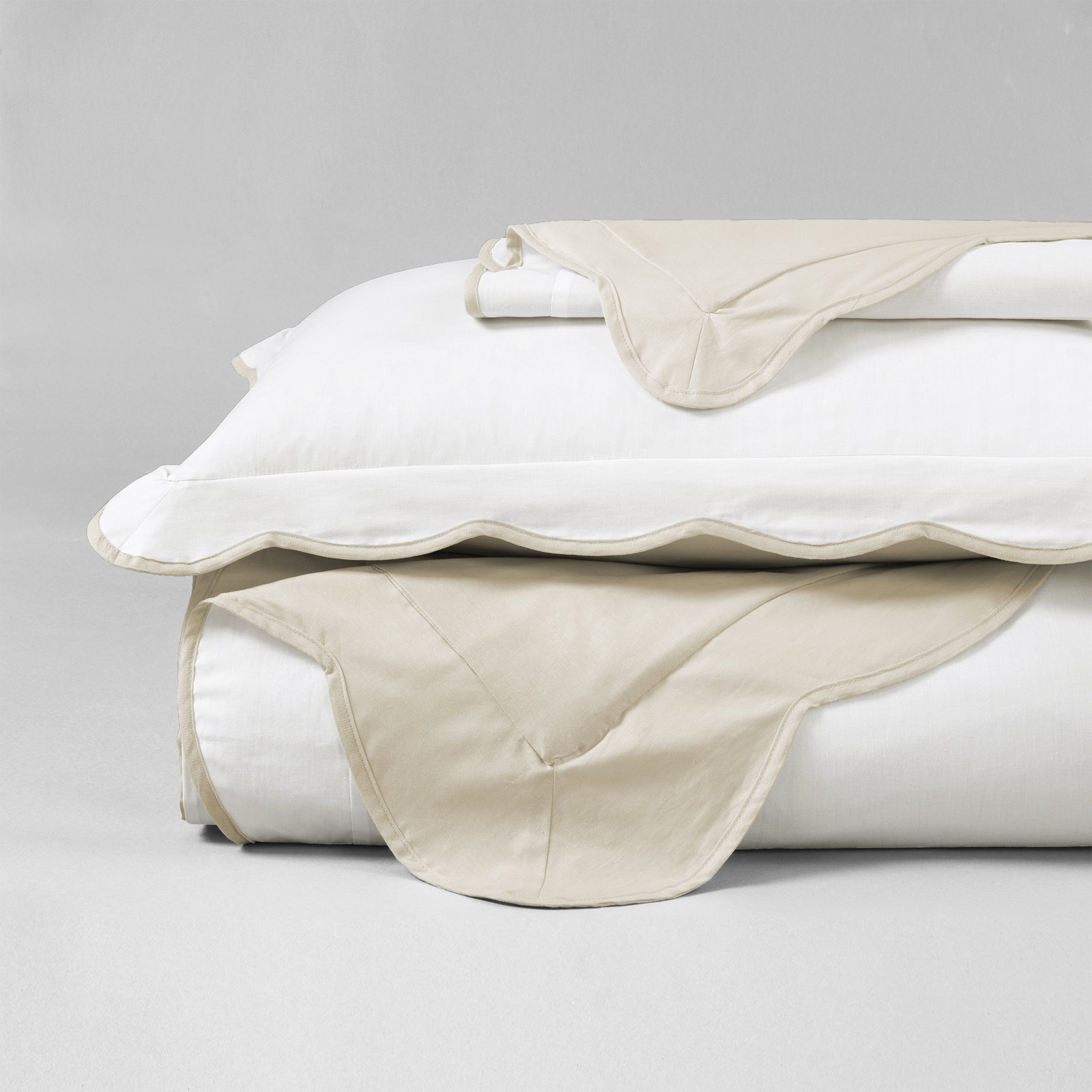 Packard Microfiber Duvet Cover Set, King Duvet Cover, Beige