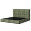 Lit plateforme tapissier touffeté-130118655-130118653