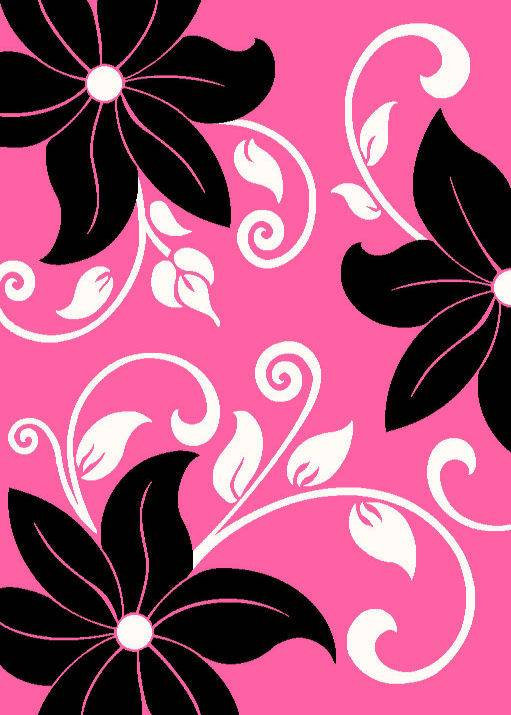 Tapis rose, 7'10" x 10'2"