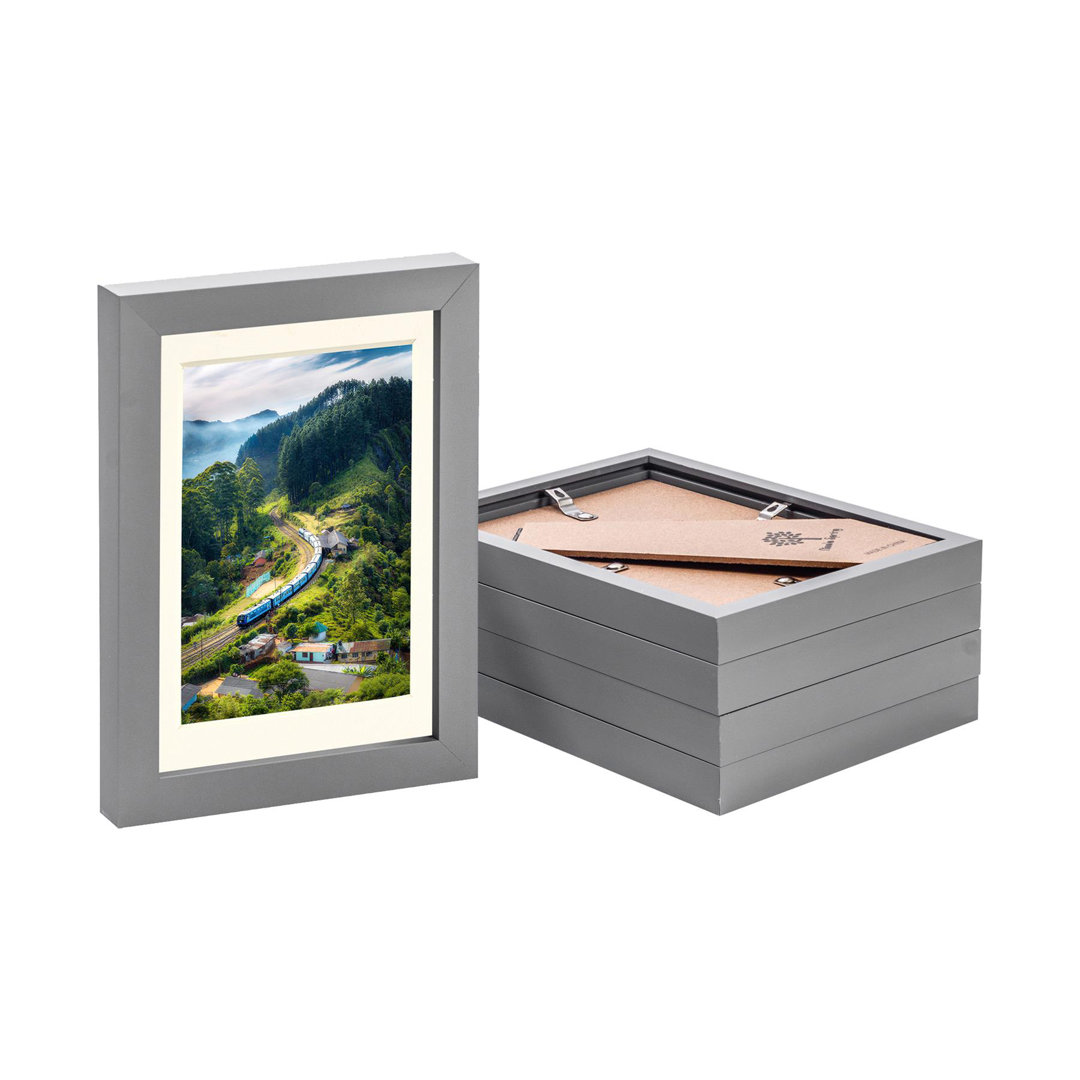 Photo Frames with 4" x 6" Mount - 8" x 10" - Black/Grey