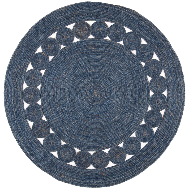 Round Altersberger Solid Colour Jute / Sisal Hand Loomed Area Rug, Round 122cm