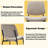 Modern Leather Upholstered Dining Chairs Set of 2-324413503