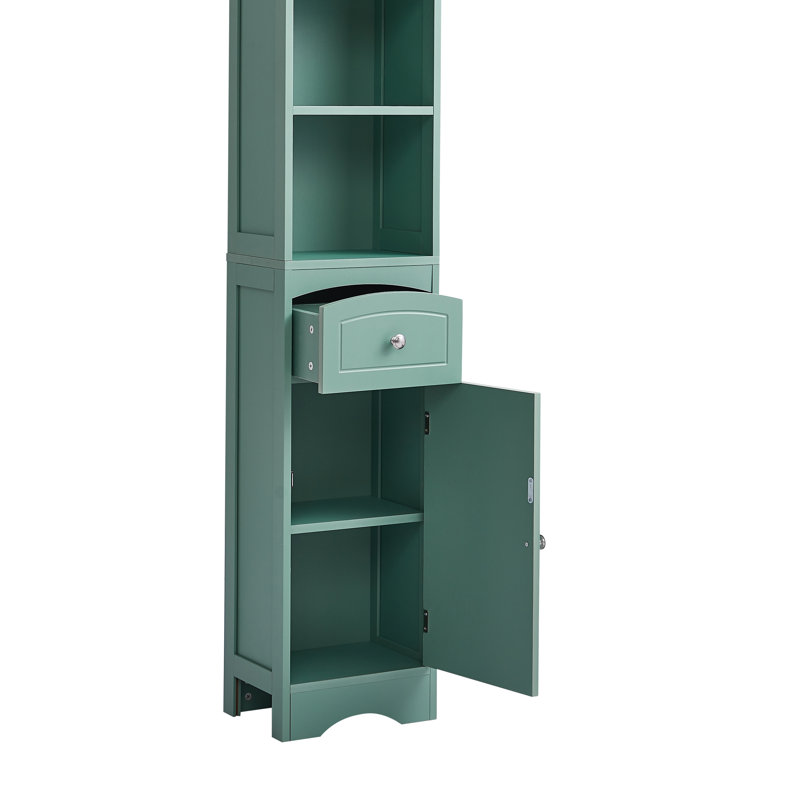 Grande armoire de rangement autoportante avec tiroir et tablette réglable