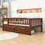 Wooden Daybed with Underbed Storage Drawers-744556128-744556135