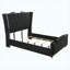 Ensemble de chambre avec grand lit noir 5 pièces-130205190-130205191