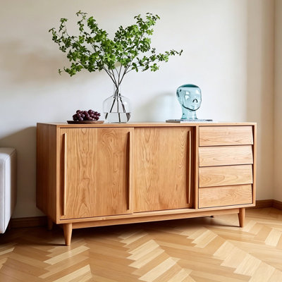 Buffet simple en bois massif avec rangement