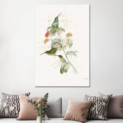 Colorful Hummingbirds III by Katie Pertiet - Gallery-Wrapped Canvas Giclée on Canvas