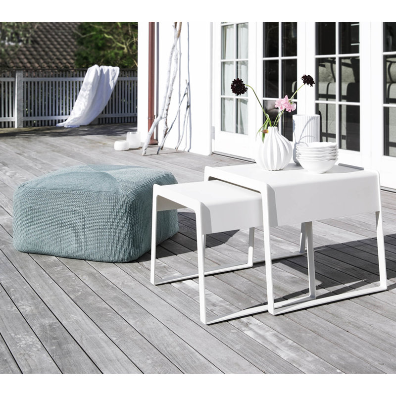 Divine Outdoor Pouf, Turquoise