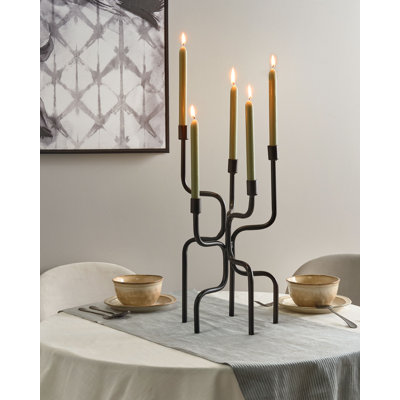 PORRTELA Metal Tabletop Candelabra