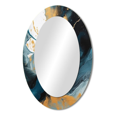 Mylor - Abstract Metal Mirror