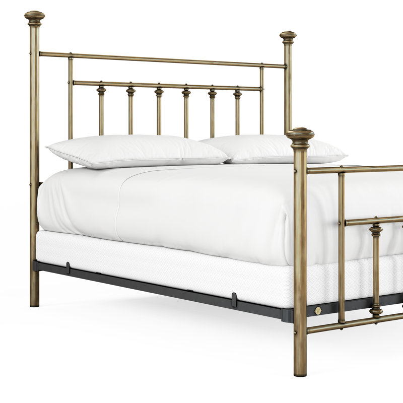 101 Generations Bed | Complete Standard, Full, Aged Brass Lacquered