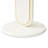 Sassani Round End Table - Pearl White/Golf