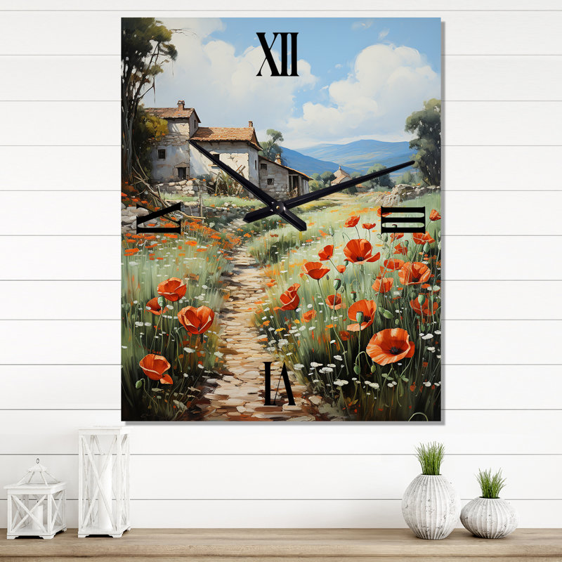 Jeronimas - Horloge murale florale, Grand