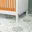 Armoire de salle de bain avec façade en bambou et panier à linge