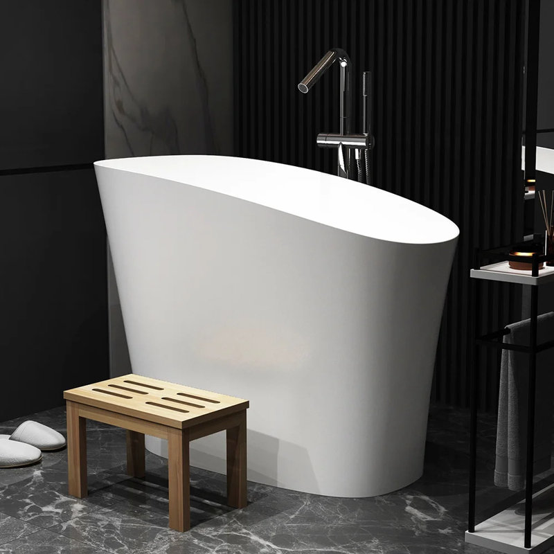 Baignoire de trempage autoportante 47 po, Blanc