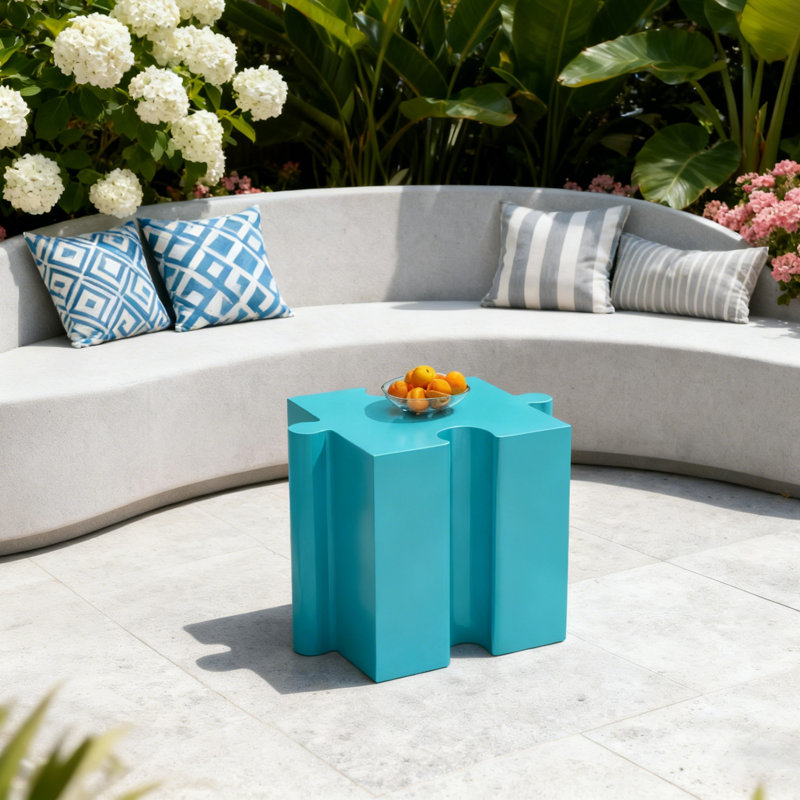 Table d'appoint Rofev, Bleu