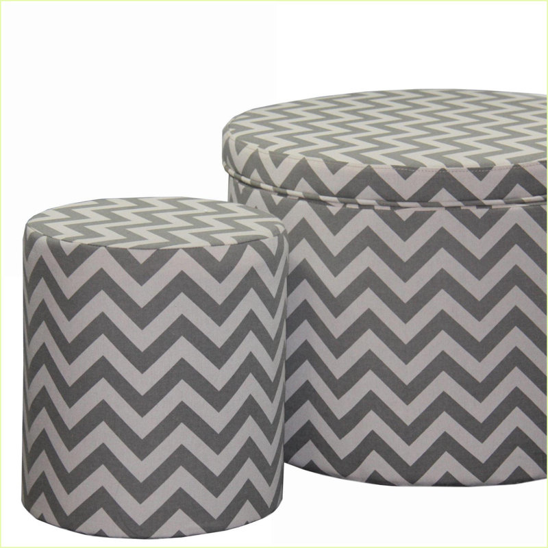 Repose-pieds avec rangement Sièges, gris anthracite 17,35 po | Gris | Bois