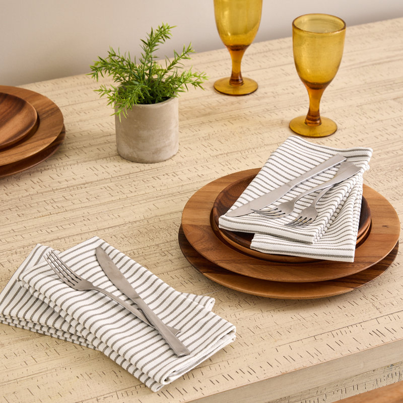  Savory Stripe Napkin Set/4