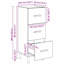 Sideboard Engineered Wood Side Cabinet Home Organiser-515024943