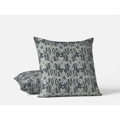 Cavallo Organic Print Ikat Cotton Pillow Cover