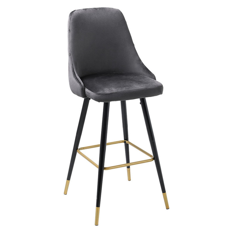 Abbiegale Upholstered Counter Stool with Metal Frame