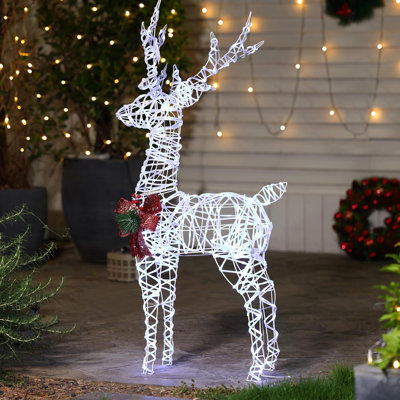 Cerf de Noël illuminé