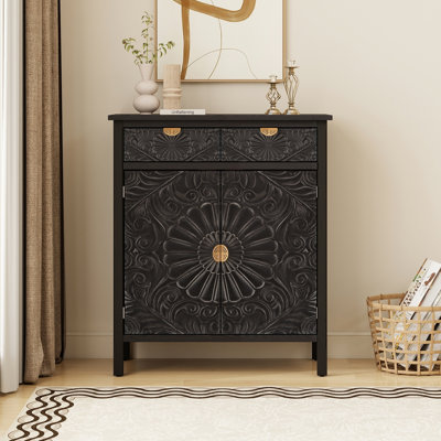 Wooden Storage Cabinet with Drawer & Doors
