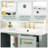 0" Bathroom Vanity with Sink, Soft-Closing Door & 3 Drawers