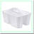 CompactCarry Utility Caddy - 3-Compartment Portable Storage Tote for Home & Dorm Organization, White