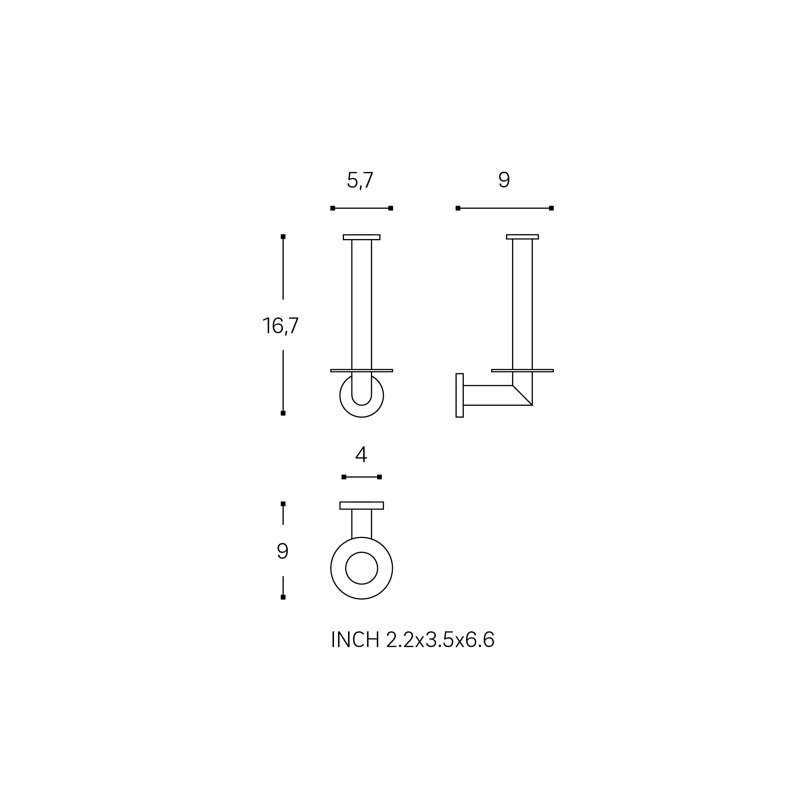 Allensby Wall Mounted Toilet Paper Holder